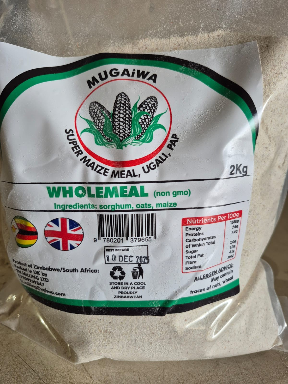 MUGAiWA WHOLEMEAL 2KG
